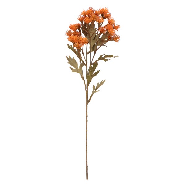 Sztuczna gałązka jesienna z pomarańczowymi kwiatami, 53 cm, mix 5 kolorów
