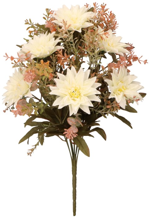 Bukiet dalii 45 cm ecru ASC26203-3