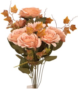 Kwiat bukiet 51 cm 5 róż 2 gerbery ASC25367-MIX