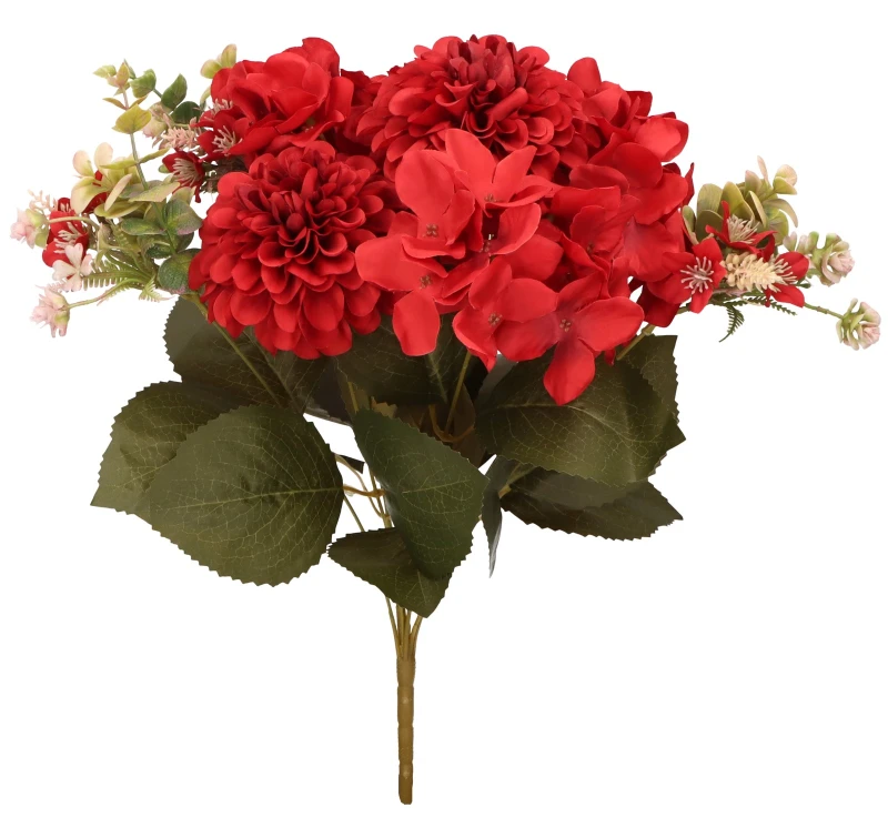 Bukiet dalia hortensja 47 cm 9 gałązek ASC28586-MIX
