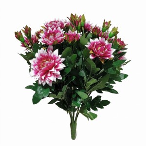 Chryzantema bukiet 40 cm biało-fioletowy ASC27200-2-SI