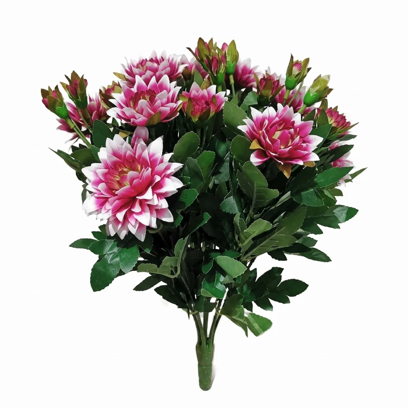 Chryzantema bukiet 40 cm biało-fioletowy ASC27200-2-SI
