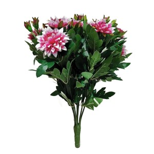 Chryzantema bukiet 40 cm biało-fioletowy ASC27200-2-SI