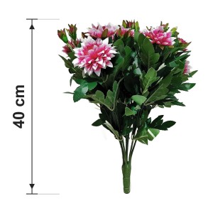 Chryzantema bukiet 40 cm biało-fioletowy ASC27200-2-SI
