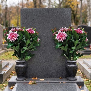 Chryzantema bukiet 40 cm biało-fioletowy ASC27200-2-SI