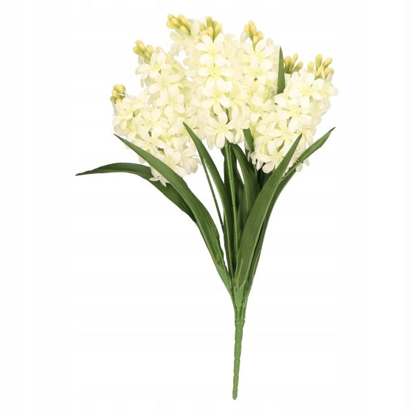 Hiacynt kwiat sztuczny 57 cm kremowy ASC27815-1-SI