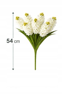 Hiacynt kwiat sztuczny 57 cm kremowy ASC27815-1-SI