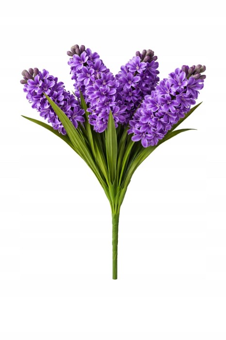 Hiacynt kwiat sztuczny 57 cm ciemny fiolet ASC27815-4-SI