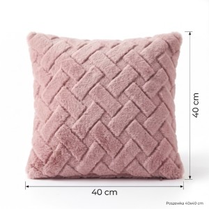 Poszewka na poduszkę 40x40 cm różowa AST232353-3-SI