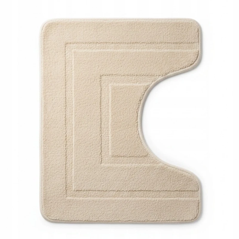 Komplet dywaników łazienkowych 50x80 + 50x40 cm beżowy AST232432-1-SI