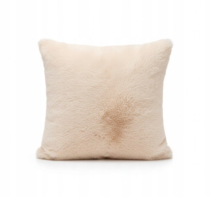 Poszewka futerkowa 45x45 cm kremowa AST232651-1