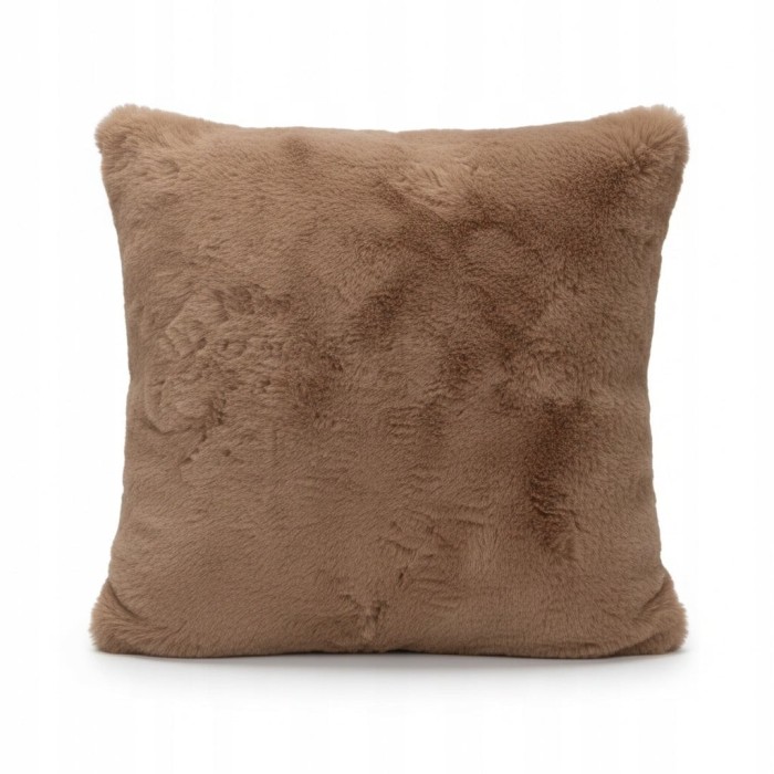 Poszewka futerkowa 45x45 cm brązowa AST232651-11