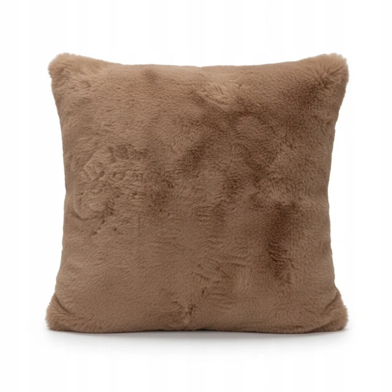 Poszewka futerkowa 45x45 cm brązowa AST232651-11