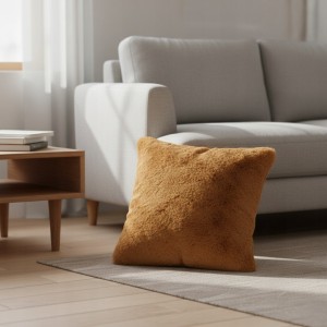 Poszewka futerkowa 45x45 cm karmelowa AST232651-12