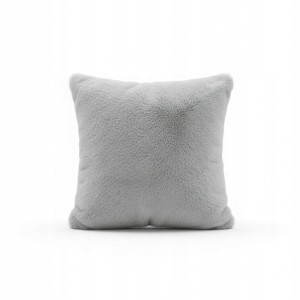Poszewka futerkowa 45x45 cm jasnoszara AST232651-6