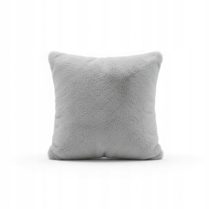 Poszewka futerkowa 45x45 cm jasnoszara AST232651-6