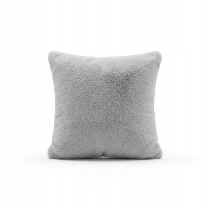 Poszewka futerkowa 45x45 cm jasnoszara AST232651-6