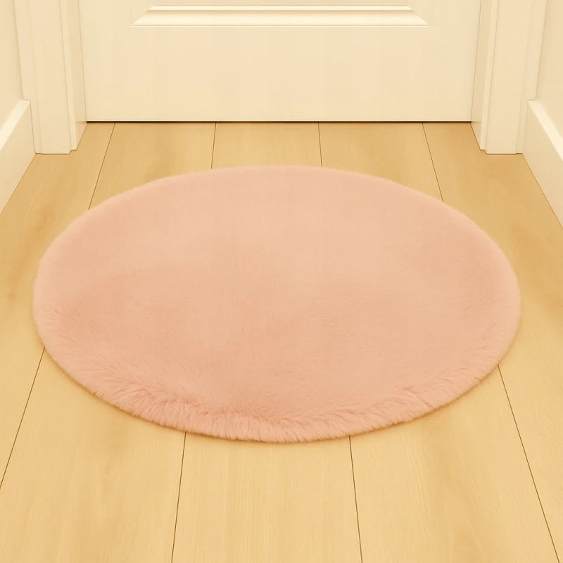 Dywanik okrągły śr. 60 cm pudrowy róż AST232734-4