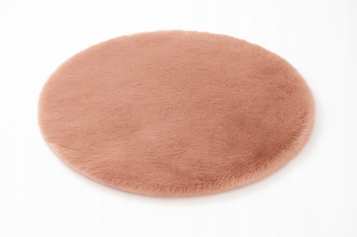 Dywanik okrągły śr. 100 cm pudrowy róż AST232736-4