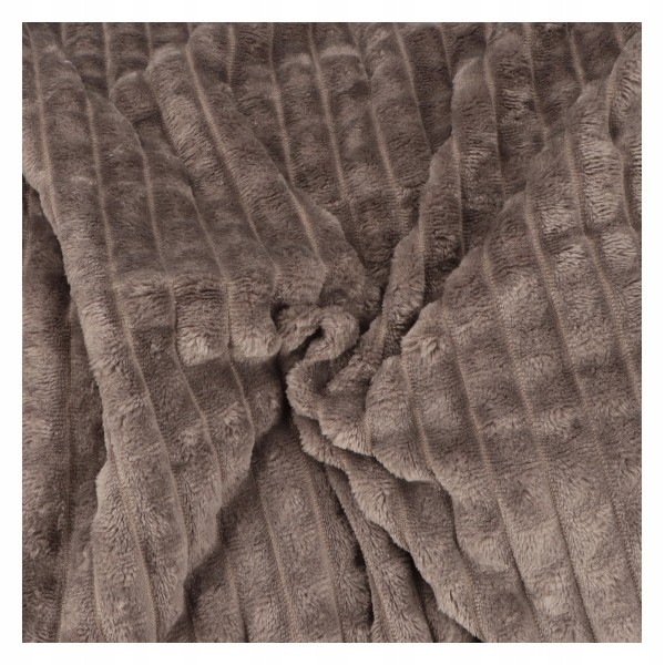Koc kostka brązowy 130x170 cm SK24007