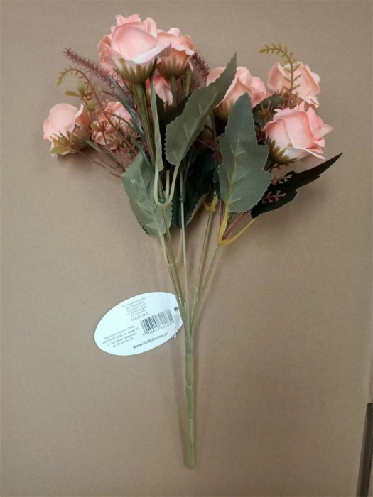Kwiat sztuczny róża bukiet 33cm ASC24776-3