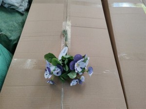 Bukiet sztucznych kwiatów Bratek 30cm ASC23476-2