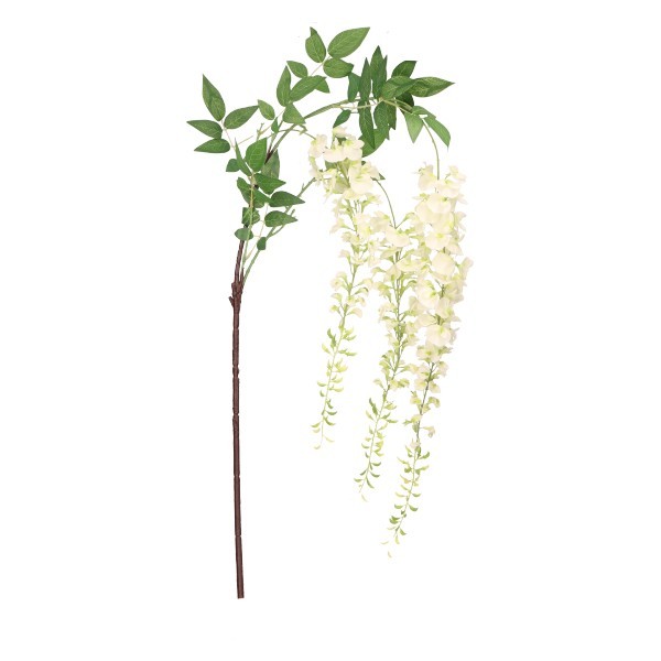 Wisteria sztuczna gałązka biała 165 cm ASC27830-1