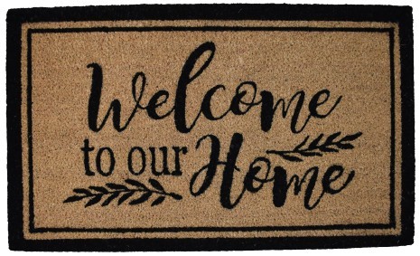 Wycieraczka kokosowa Welcome to our home 40 x 60 cm ASC23021