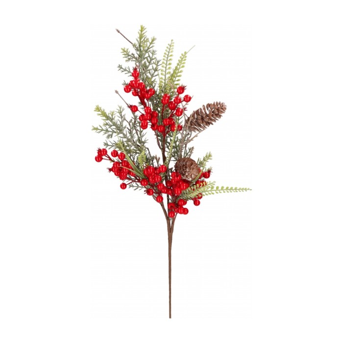 Gałązka ozdobna świąteczna 46cm ASC24992