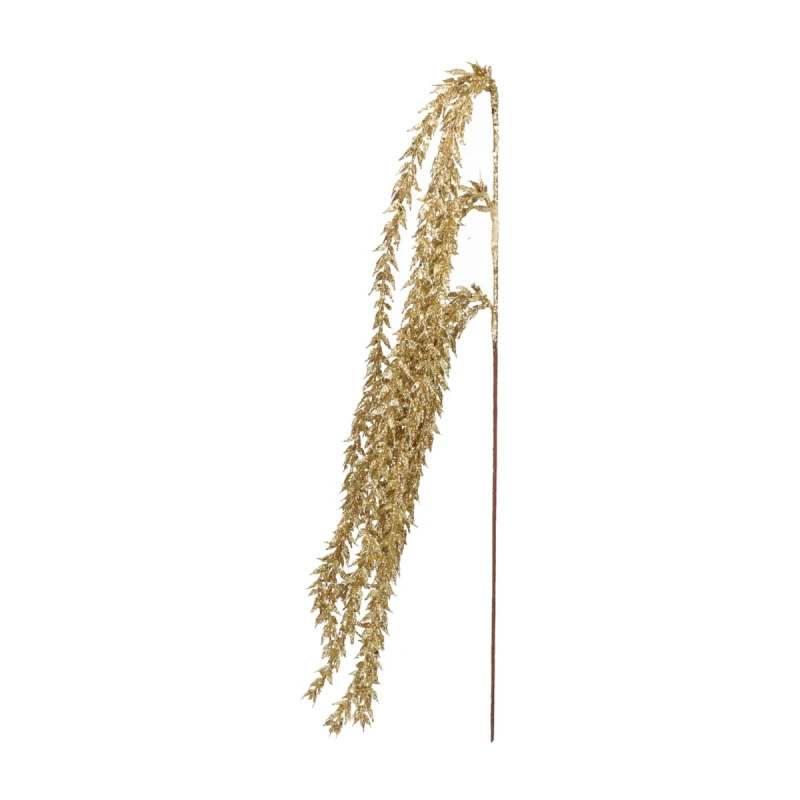Gałązka ozdobna złota z brokatem 110cm ASC26382