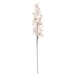 Gałązka świąteczna białe jagody 60 cm ASC26121
