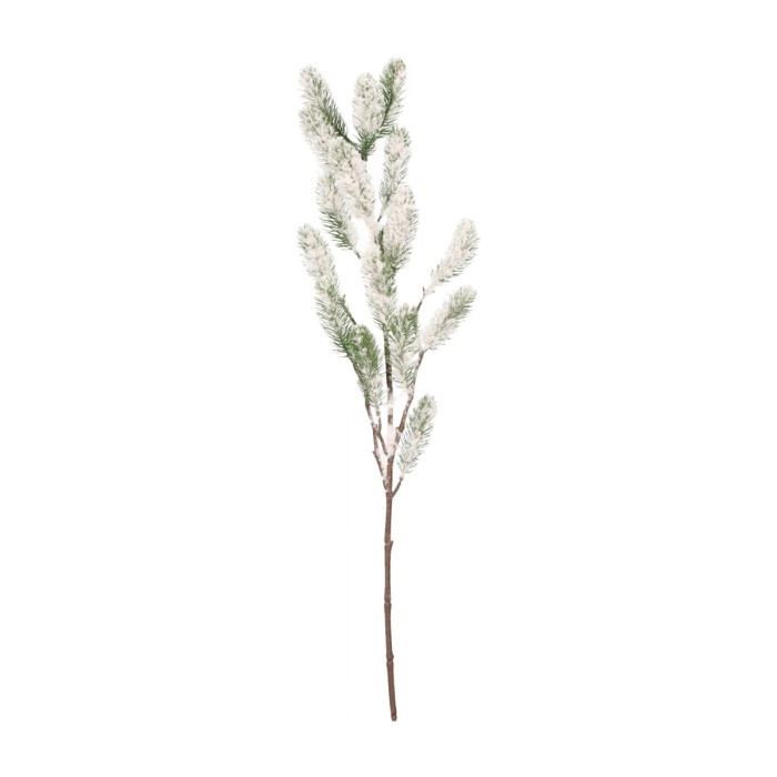 Gałązka świąteczna ośnieżona 70cm ASC27179