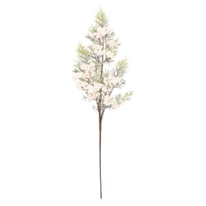 Gałązka świąteczna ośnieżona białe jagody 48 cm ASC26119