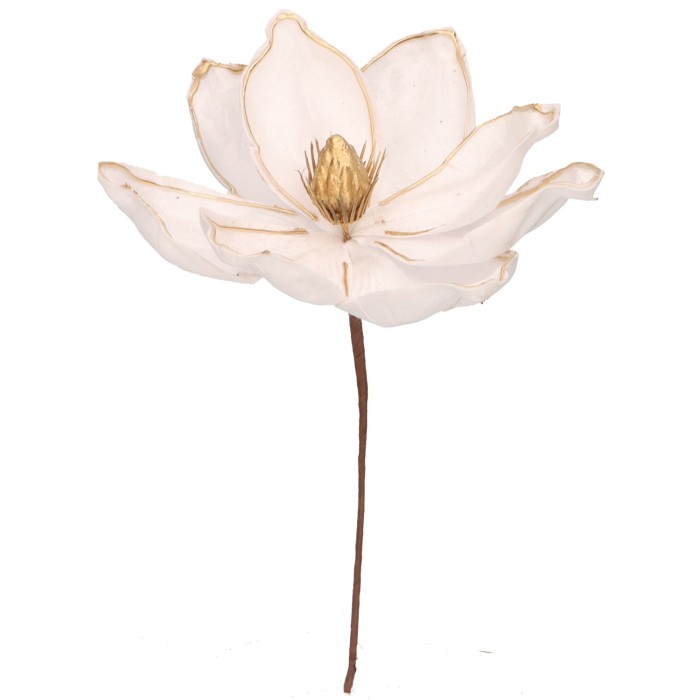 Magnolia welurowa BIAŁA śr. 20cm ASC25968-4