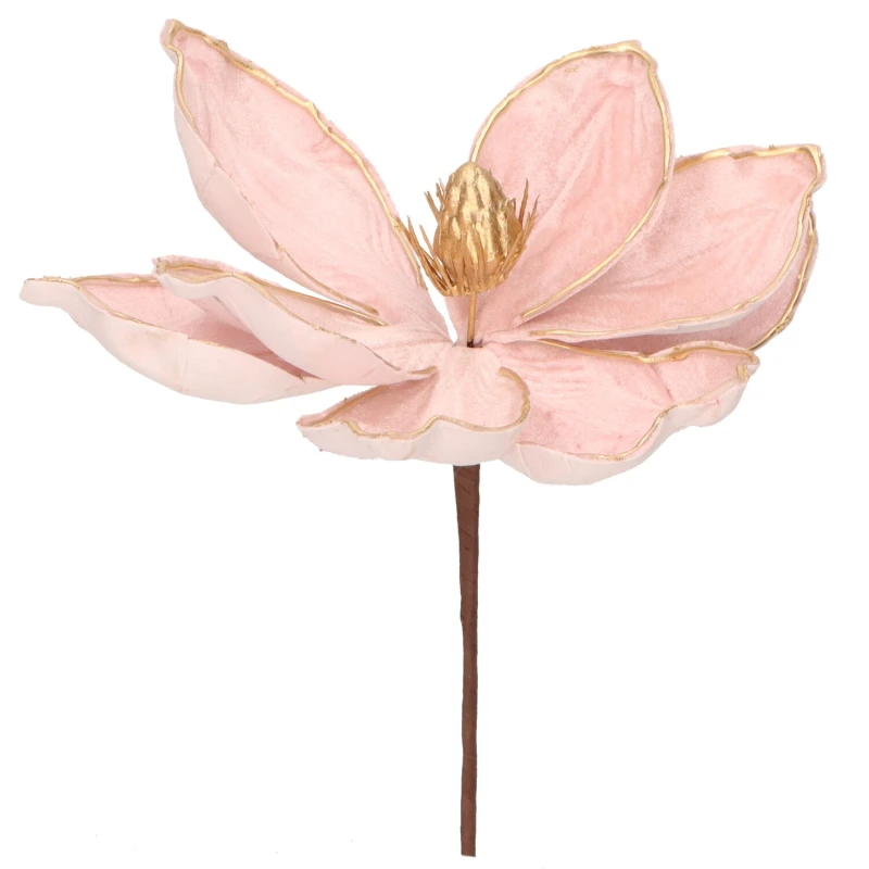 Magnolia welurowa RÓŻOWA  śr. 20cm ASC25968-6