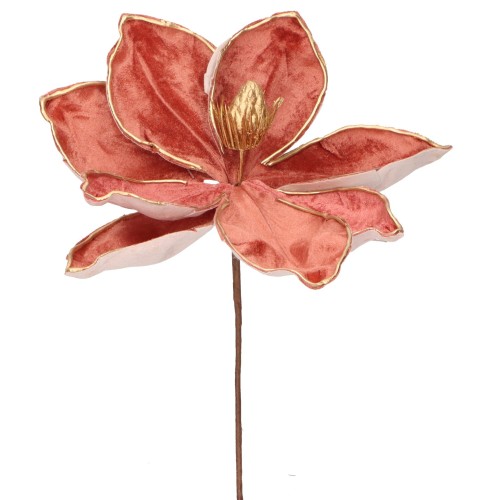 Magnolia welurowa łososiowa śr. 20cm ASC25968-8