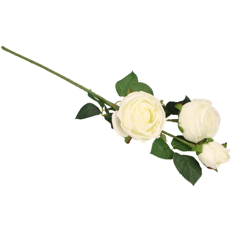 Kwiat sztuczny Róża gałązka 60cm ASC24718-1
