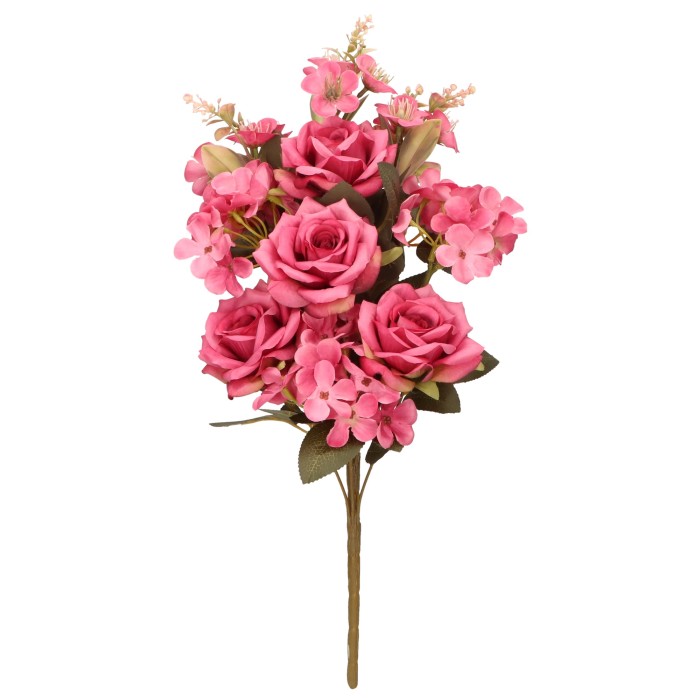 Bukiet róża i hortensja 47 cm ASC28584-MIX