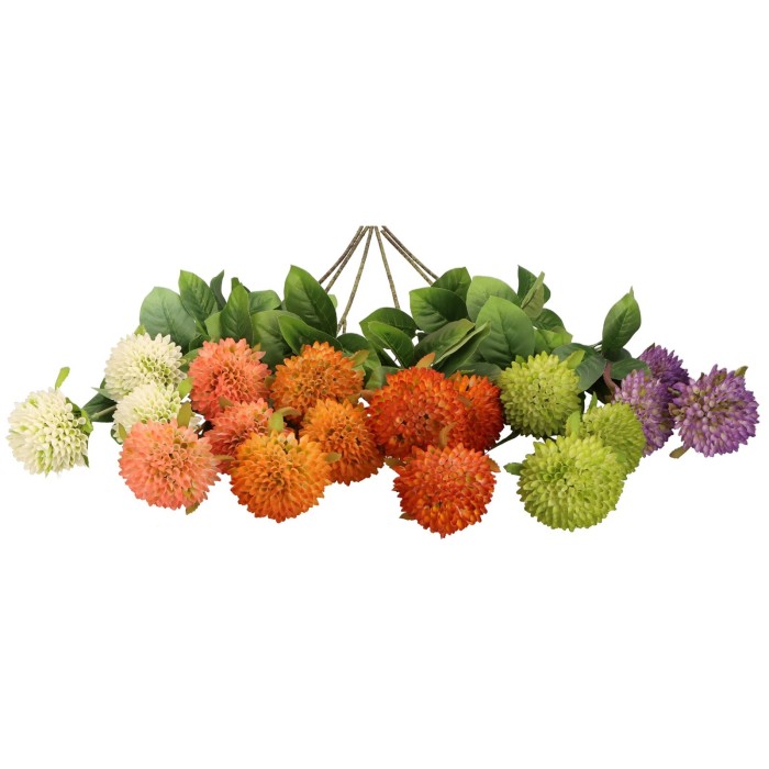 Roślina sztuczna czosnek 66 cm 3 gałązki ASC28676-MIX