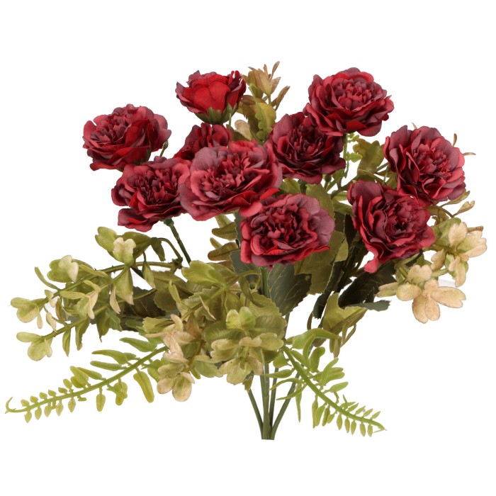 Bukiet sztucznych kwiatów Róża 30cm ASC24593-2 – zdjęcie 2