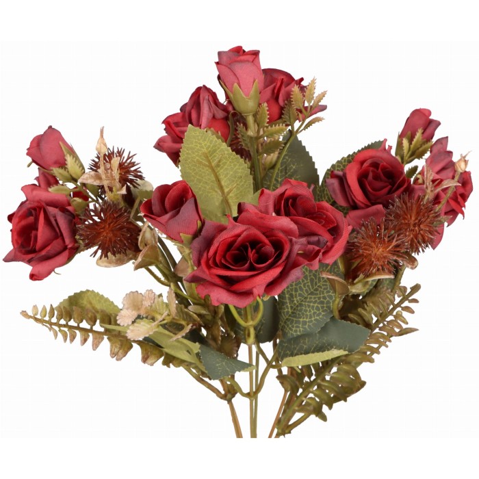 Bukiet sztucznych kwiatów Róża 35cm ASC24592-2 – zdjęcie 2