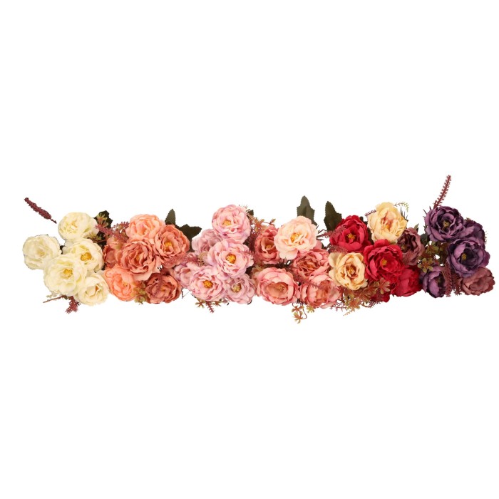 Bukiet sztucznych kwiatów Piwonia 31cm ASC24772-MIX – zdjęcie 2