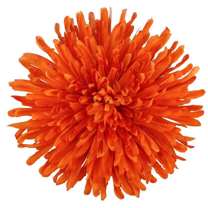 Kwiat sztuczny wyrobowy CHRYZANTEMA  pomarańczowa śr.20cm ASC240538-47