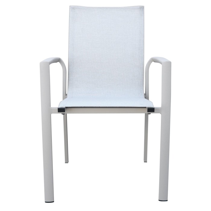 Krzesło ogrodowe BEŻ Szer.56cm Gł..65cm Wys.88,5cm 3587-BE – zdjęcie 2
