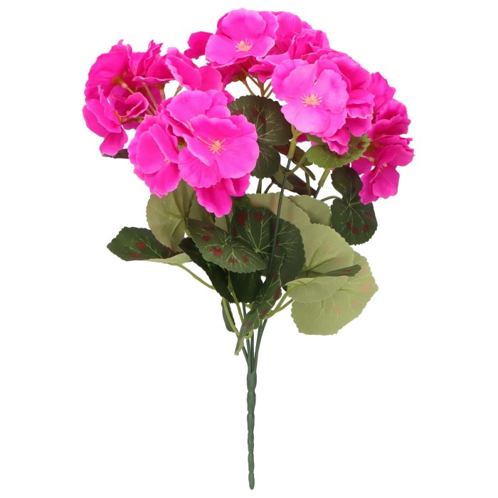 Bukiet sztucznych kwiatów Pelargonia 32cm ASC240850-MIX – zdjęcie 2
