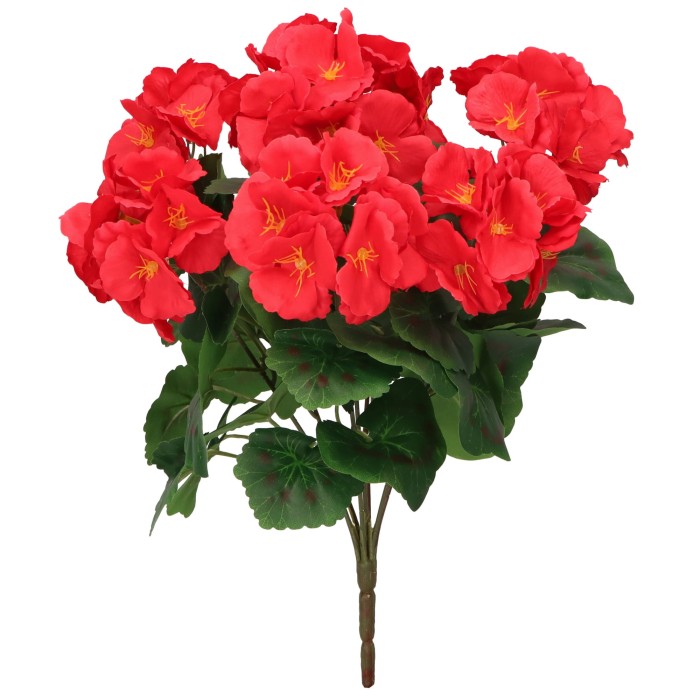 Bukiet sztucznych kwiatów Pelargonia 37cm  ASC240851-MIX – zdjęcie 2