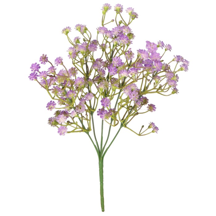 Roślina sztuczna gipsówka fioletowa bukiet 33cm AST231810-5