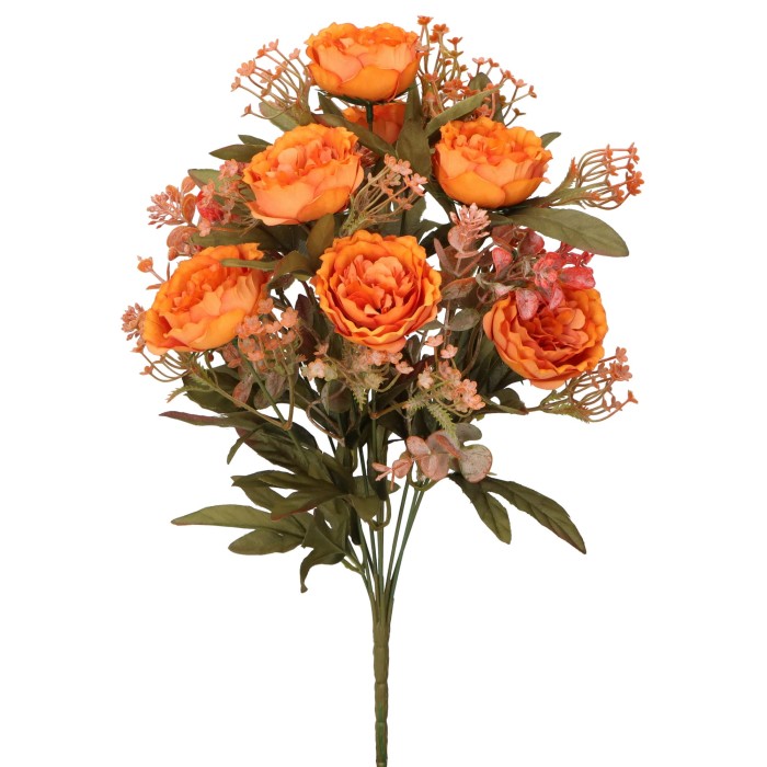 Bukiet sztucznych kwiatów Piwonia 40cm ASC26205-mix 6 kolorów