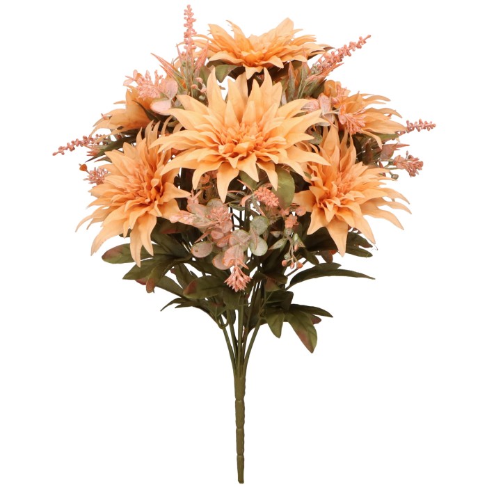 Bukiet sztucznych kwiatów Dalia 45cm ASC26201-mix 6 kolorów