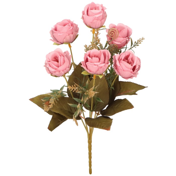 Róża bukiet 30cm ASC25765-mix 5 kolorów